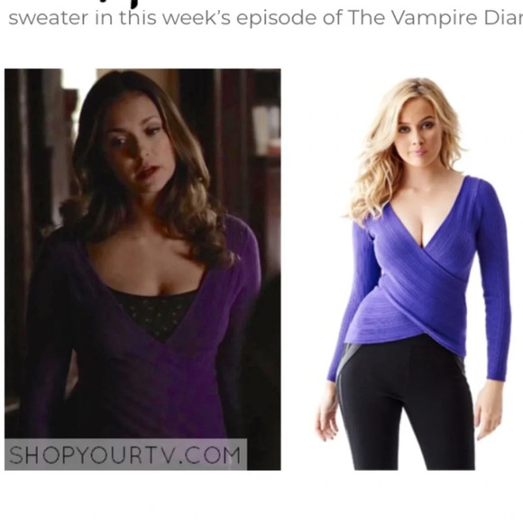 Elena Gilbert TVD Guess Crossover Sweater NWT - Picture 1 of 5